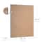 Head West 35" x 29" Oil Rubbed Antique Brushed Nickel Framed Wall Mirror